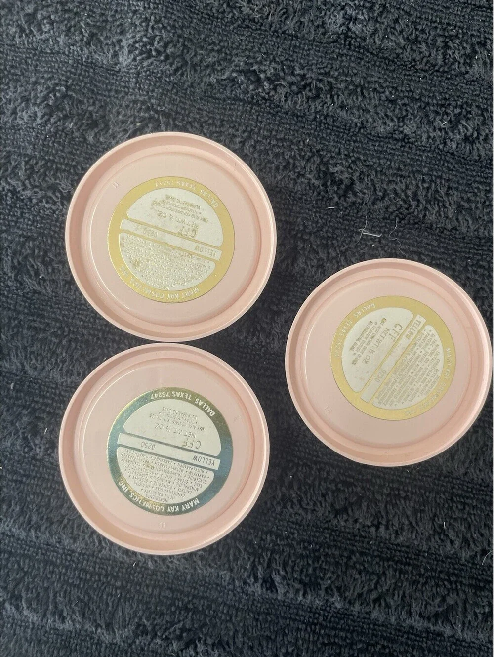 Vintage Mary Kay Day Radiance Yellow 0.5 Oz Set Of 3